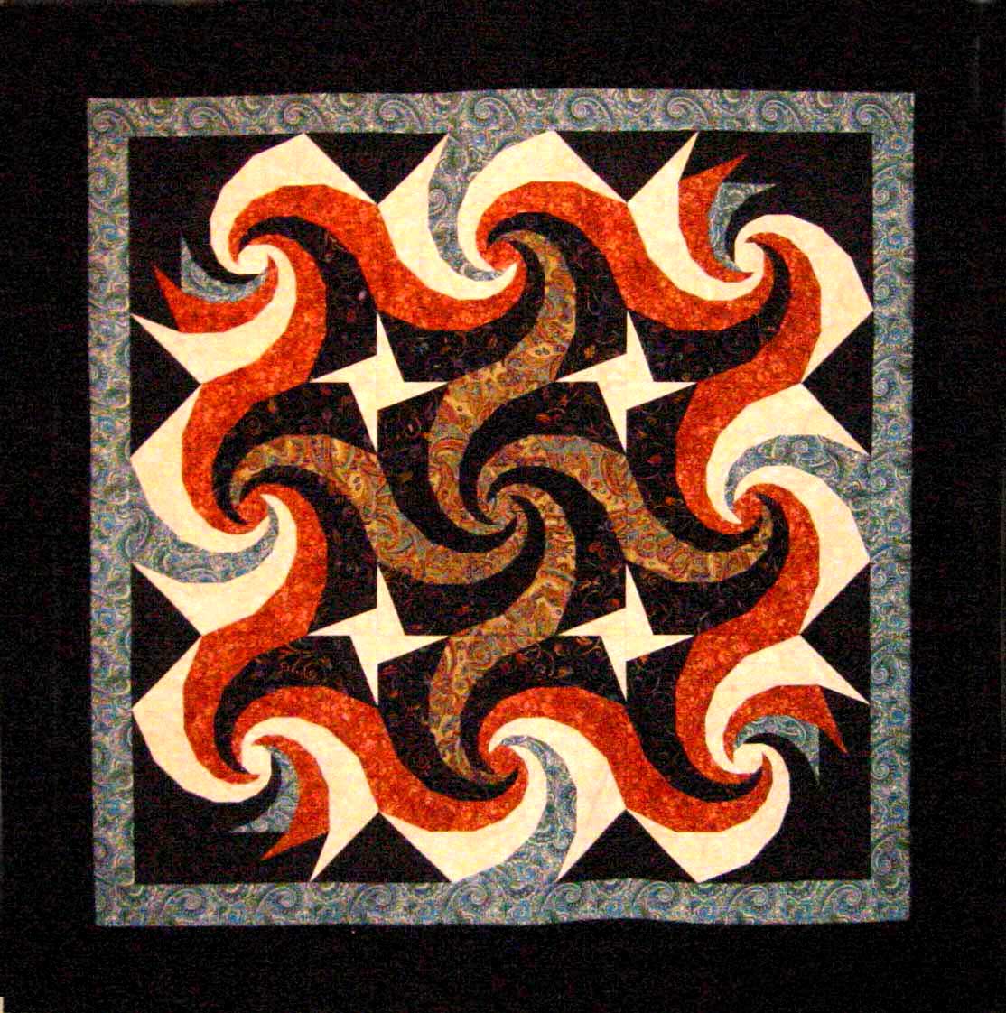 Ribbons & Fountains & Stars, Oh My! with Painless Paper Piecing