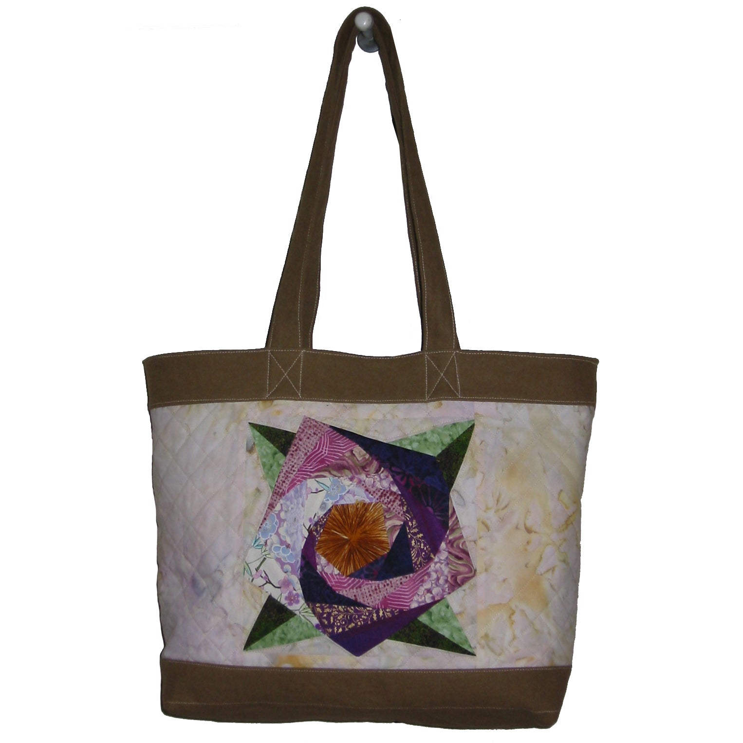 Spiral Rose Block with Painless Paper Piecing