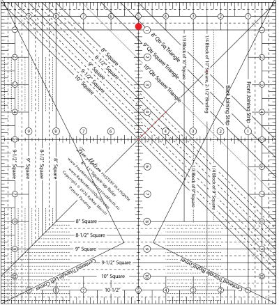 FMM30 10 x 11 Square-Up Ruler - RaNae Merrill Quilt Design