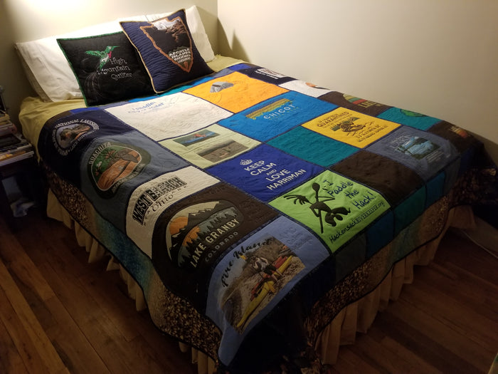 Sleeping Better Because of a T-shirt Quilt