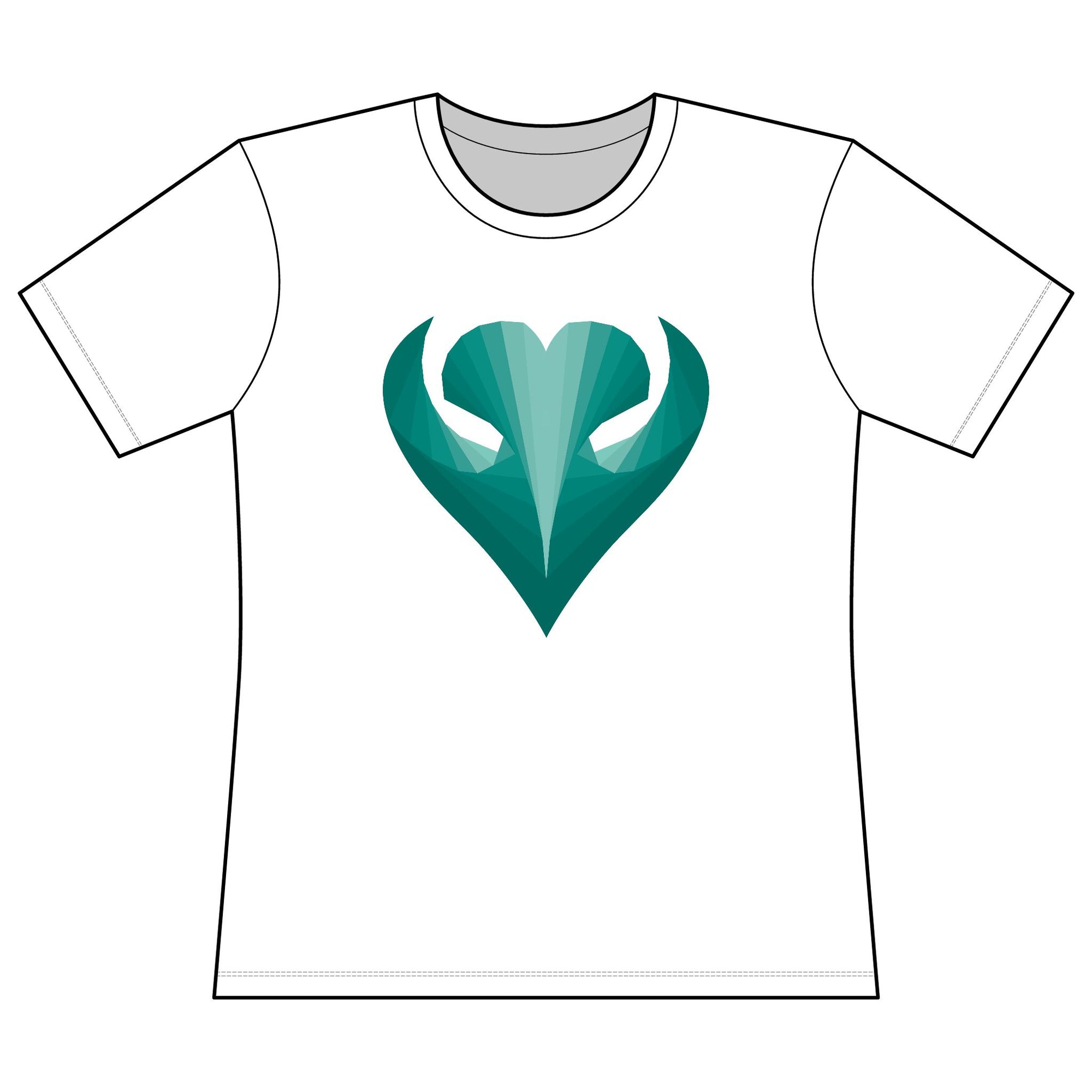 Ovarian Cancer Awareness Teal Heart T-Shirt 💙