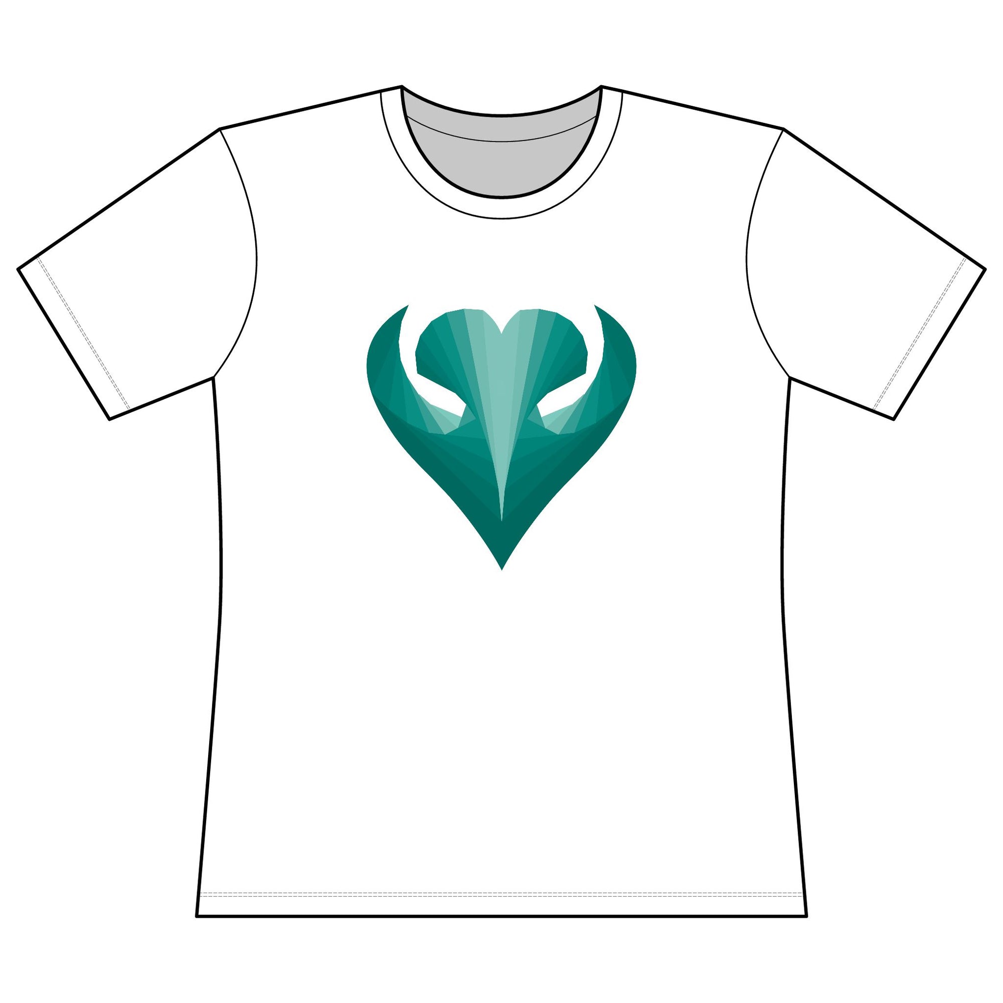 Ovarian Cancer Awareness Teal Heart T-Shirt 💙