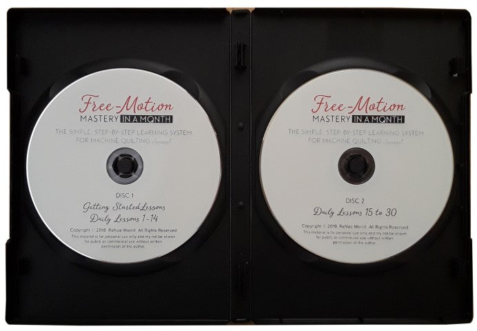 Free-Motion Mastery in a Month Deluxe Bundle - DVD Format <BR>(Video + Book + Tool Kit)