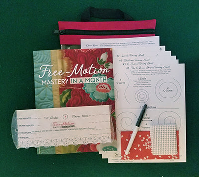 Free-Motion Mastery in a Month Deluxe Bundle - DVD Format <BR>(Video + Book + Tool Kit)