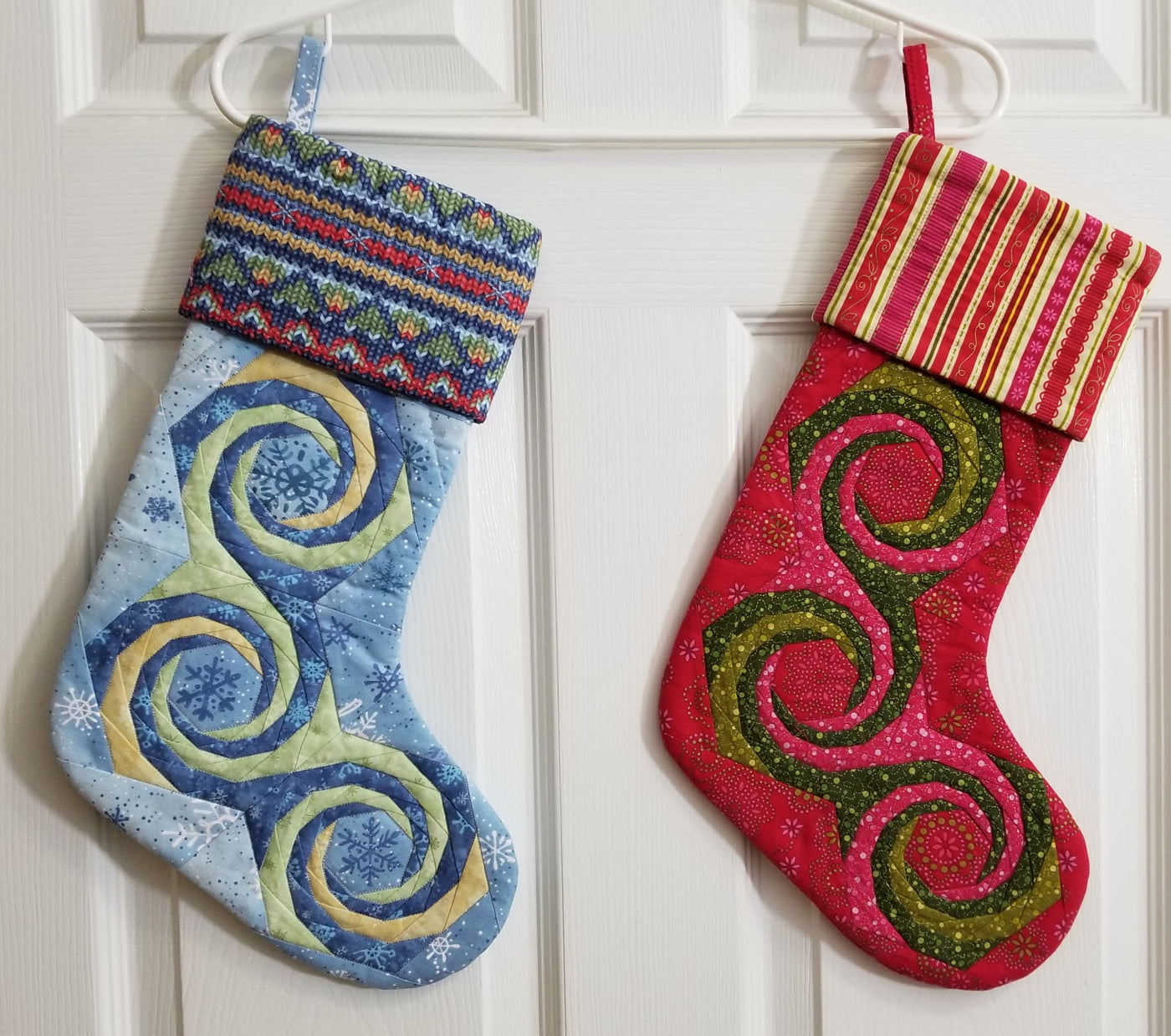 Spiral Christmas Stocking Pattern