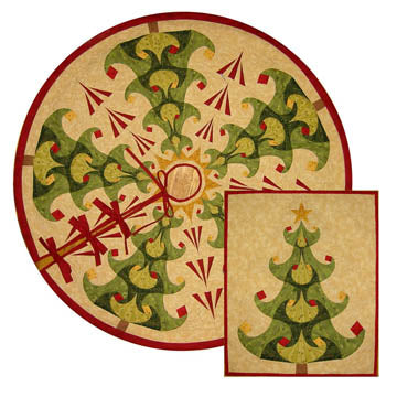 Swirling Branches Tree Skirt & Wall Hanging Pattern